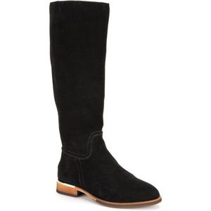 MODERN VICE Knee High Black Suede Boots - 6